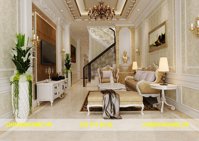 5 cách ứng dụng phào chỉ Pu vào thiết kế phòng khách đẹp hoàn mỹ 1