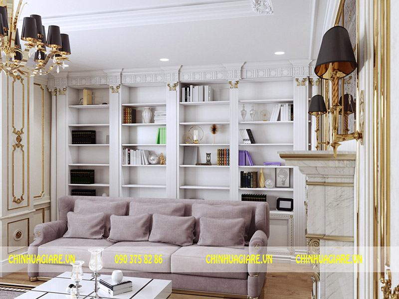 5 cách ứng dụng phào chỉ Pu vào thiết kế phòng khách đẹp hoàn mỹ 2