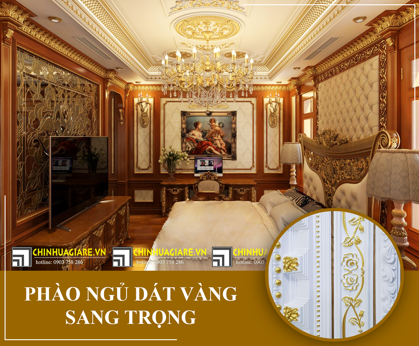 Đại gia chơi trội với nội thất trang trí bằng phào chỉ dát vàng 24k đẳng cấp 4