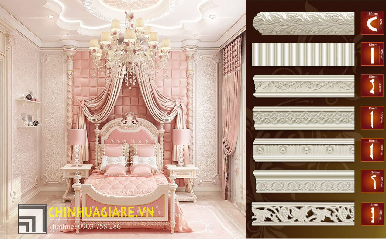 Những mẫu thiết kế phòng ngủ đẹp cho bé gái luxury như phòng công chúa