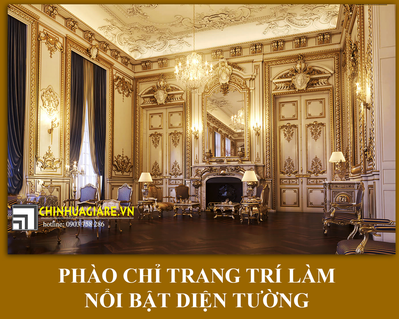 Phào chỉ PU trong các thiết kế nội thất Luxury kiểu cổ điển 2