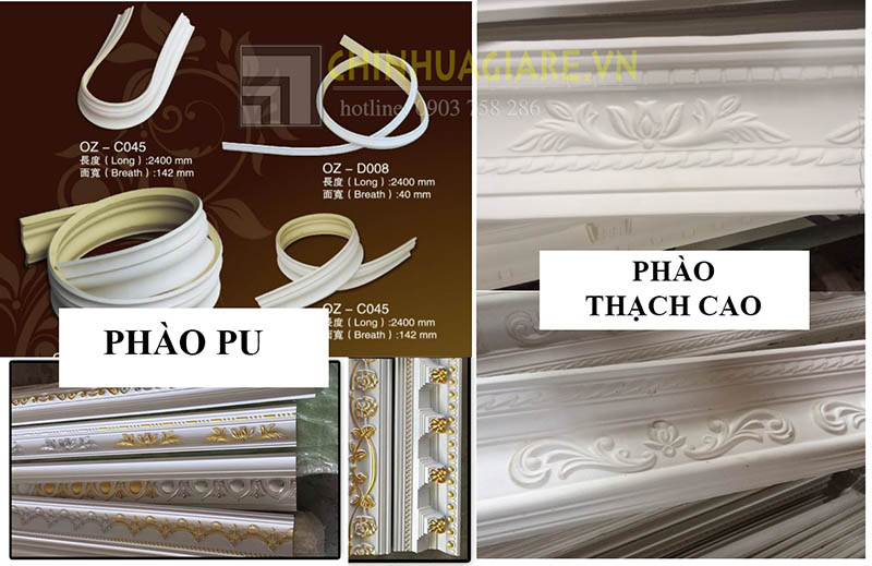 Phào chỉ Pu và Phào thạch cao bạn chọn tiết kiệm hay chất lượng an toàn - 3