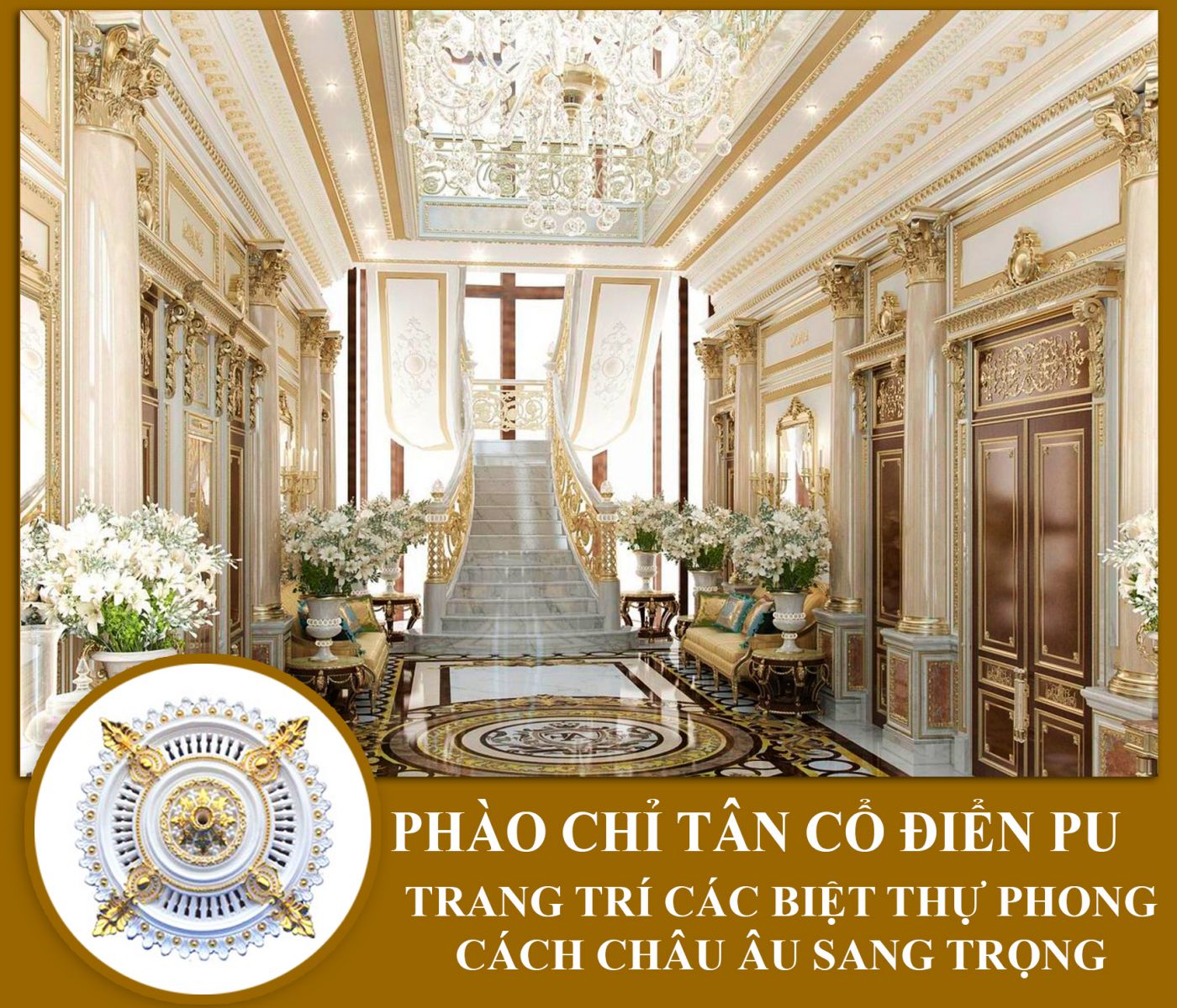 phào chỉ tân cổ điển pu hướng đến phong cách trang trí đậm chất châu âu - 1