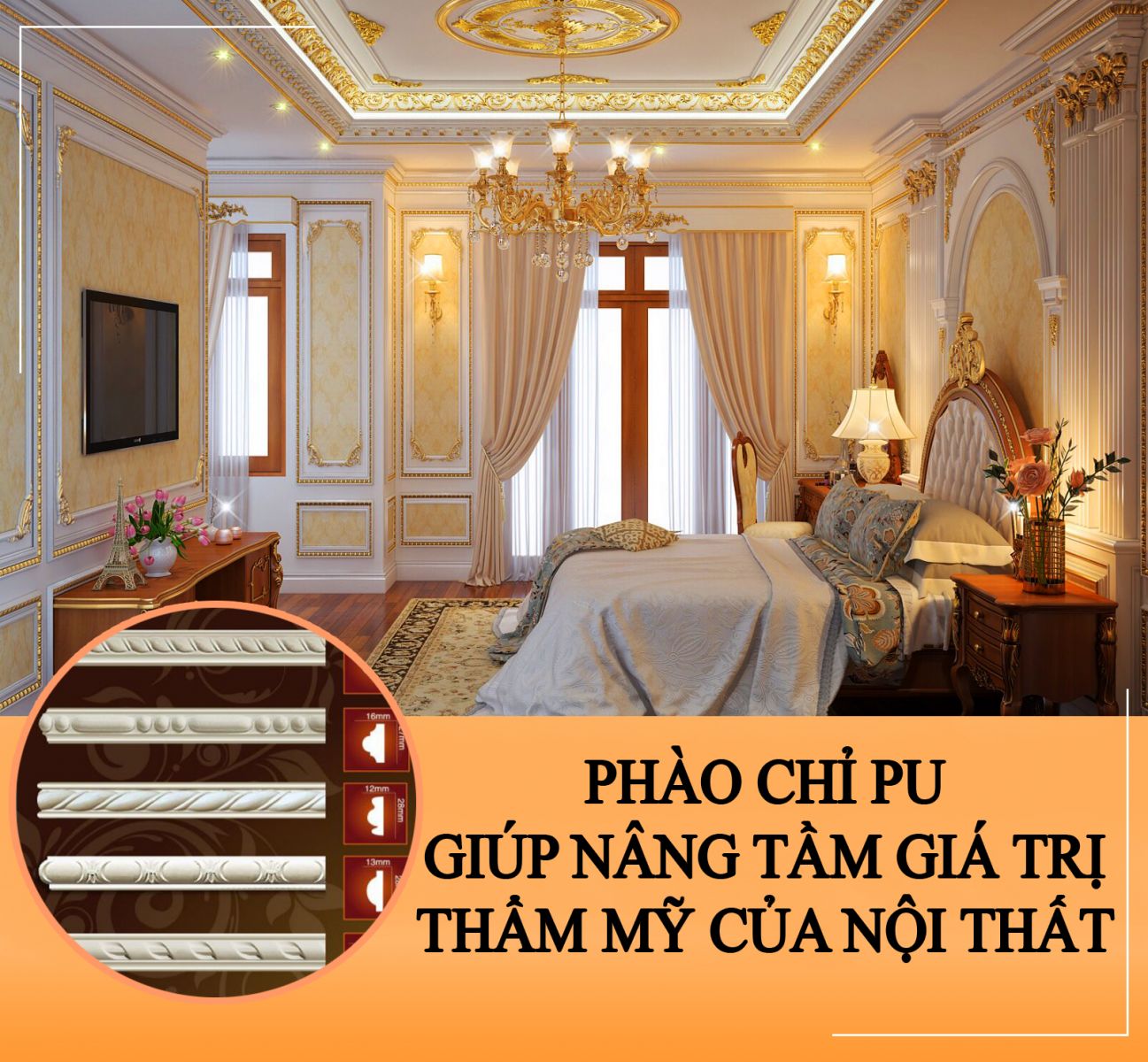 Triệu like cho nội thất trang trí bằng phào chỉ PU là có lý do của nó - 3